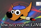 How to crop in GIMP