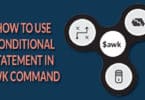 How to use conditional statement in awk command