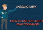 How to use for loop in awk command