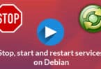 Stop, start and restart services on Debian