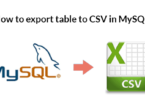 How to export table to CSV in MySQL