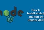 How to Install Node.js and npm on Ubuntu 20.04