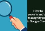 How to zoom in and out to magnify page in Google Chrome