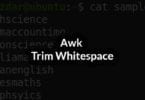 Awk Trim Whitespace