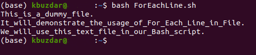 Running the Bash Script