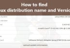 How to find Linux distribution name and Version