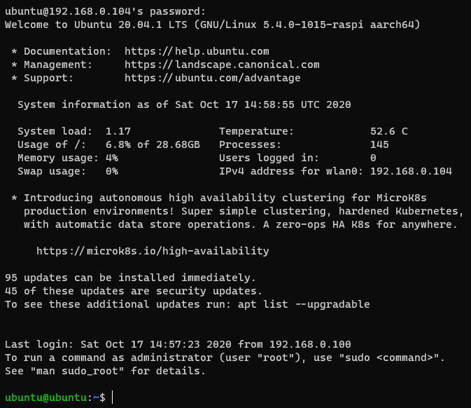 ssh ubuntu 03