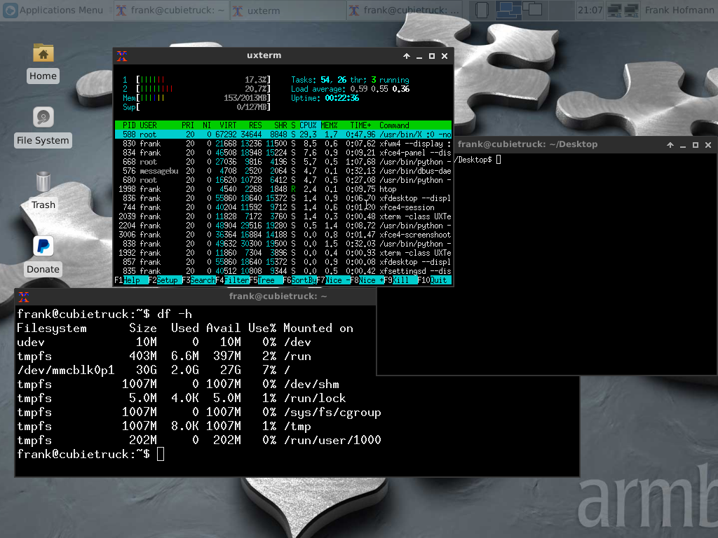 XFCE on Armbian