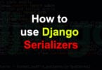 How to use Django Serializers