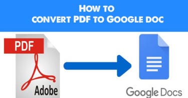 How to convert PDF to Google doc