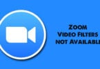 Zoom Video Filters not Available