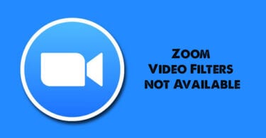 Zoom Video Filters not Available